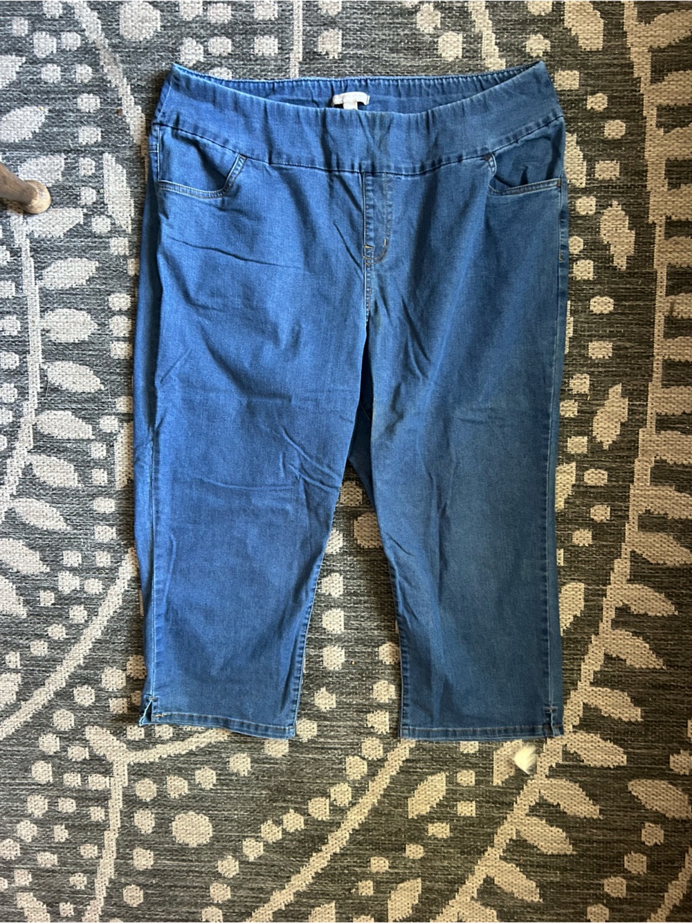 Woman Within Blue Capri Pants